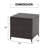 Caimin Square Outdoor Side Table , 18.1 " W 18.1 " D-151151797