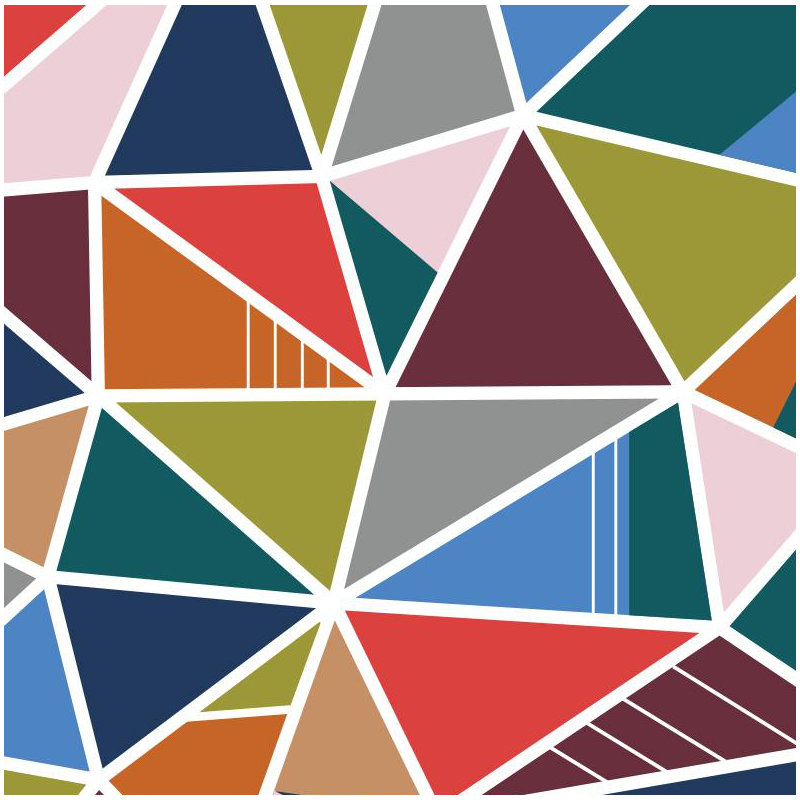 Collide-O-Scope Geometric Wallpaper Roll by Jamie Graney, Fall