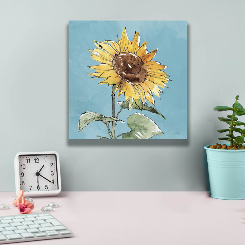 Toile épique Graffiti «Farmhouse Flea Market 9 Blue» par Anne Tavoletti, 37 po x 37 po, H 12 po x l 12 po x P 0,75 po