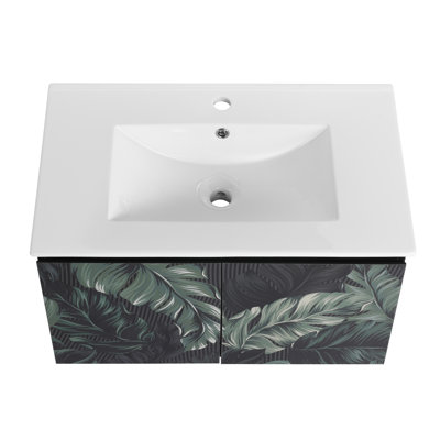 Cleaston 30-Inch Floating Wall-Mounted Vanity