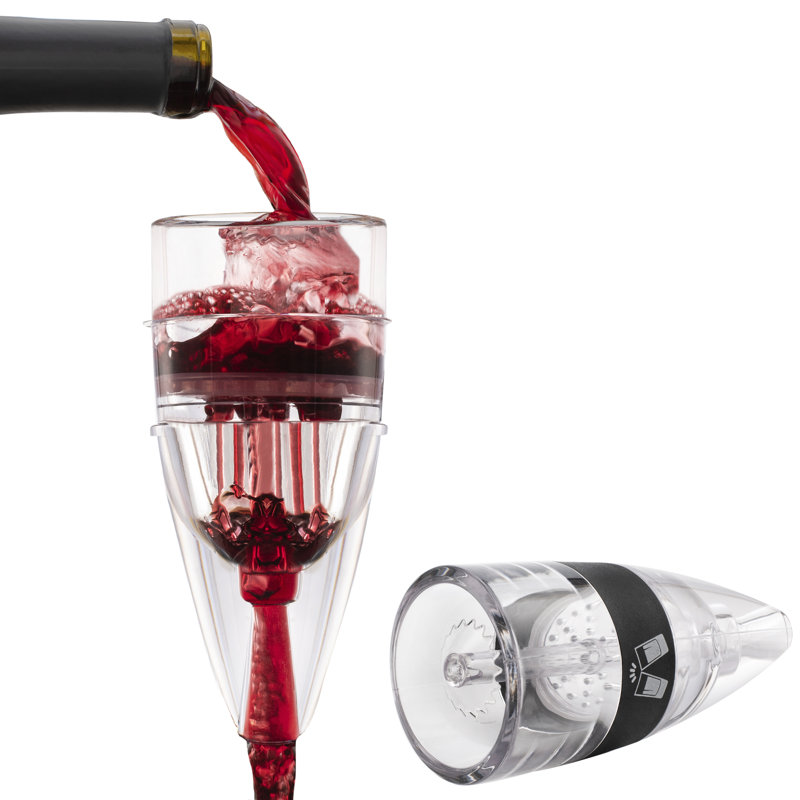 Aérateur de vin en trois étapes avec bouchon