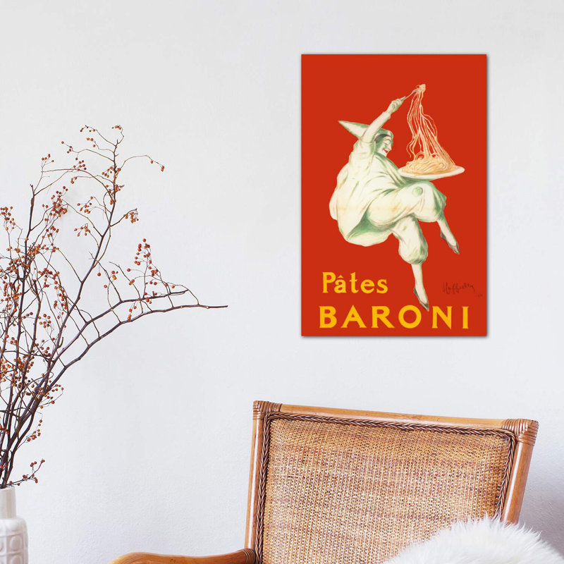 «Cappiello Pates Bari» par Vintage Apple Collection - impression d'art graphique, H 18 po x l 12 po x 1,5 po, Toile tendue