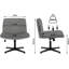 Fairmont Park Noren Velvet Task Chair-1996204744