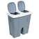 Annabesook 50 Litre Multi-Compartments Rubbish & Recycling Bin