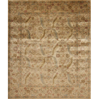 One-of-a-Kind Rectangle 8'1" X 9'7" 2010s Wool Area Rug in