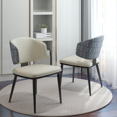 Chaise d'appoint moderne (ensemble de 2)