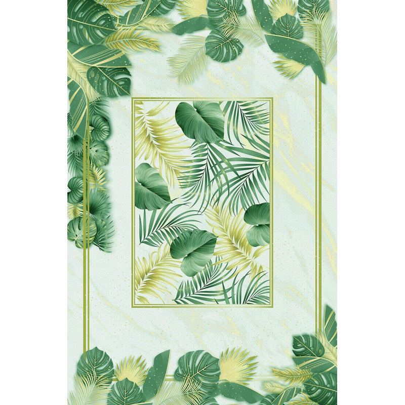 Premium Woven Area Rug, 5.9 x 9.2 Feet | 100% Polyester, 650 g/m² | Antibacterial, Non-Slip PVC Dot Underside, 0.3 in Pile Height | Machine Washable, 3D Digital Printing | Perfect for Living Room & Bedroom Decor