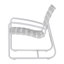 Fauteuil Catalina - Craie avec sangle blanche-83259608