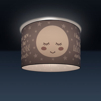 Odling Fabric Flush Ceiling Light
