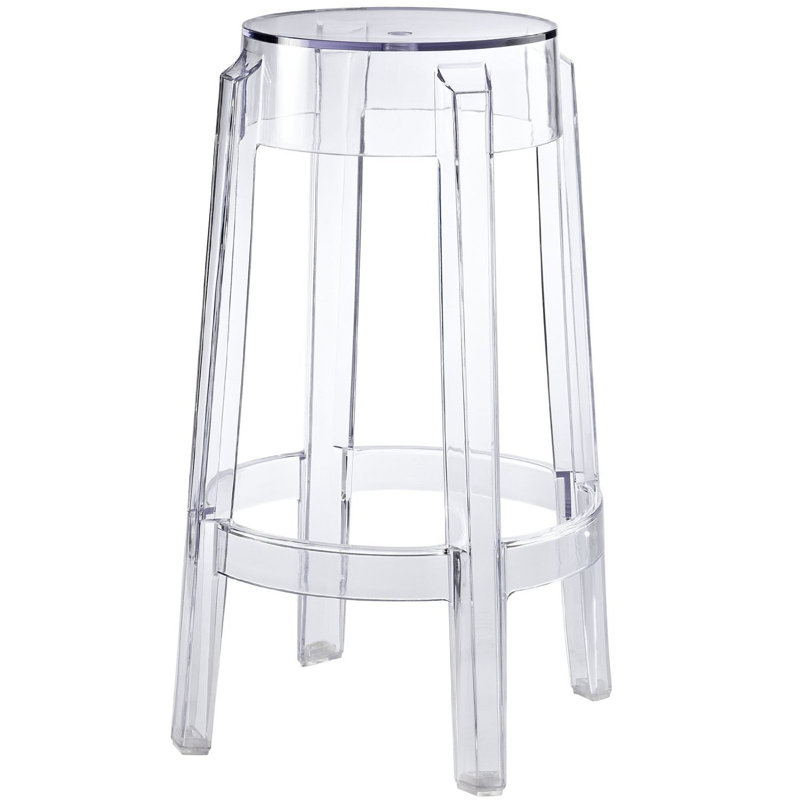 Buerger Counter Stool, Transparent Crystal