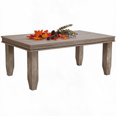 Table de ferme pour 6 à 8 personnes, 180 cm de long, avec structure robuste en bois, grande table rectangulaire non extensible pour cuisine et salle à manger, salon, cuisine, salle à manger