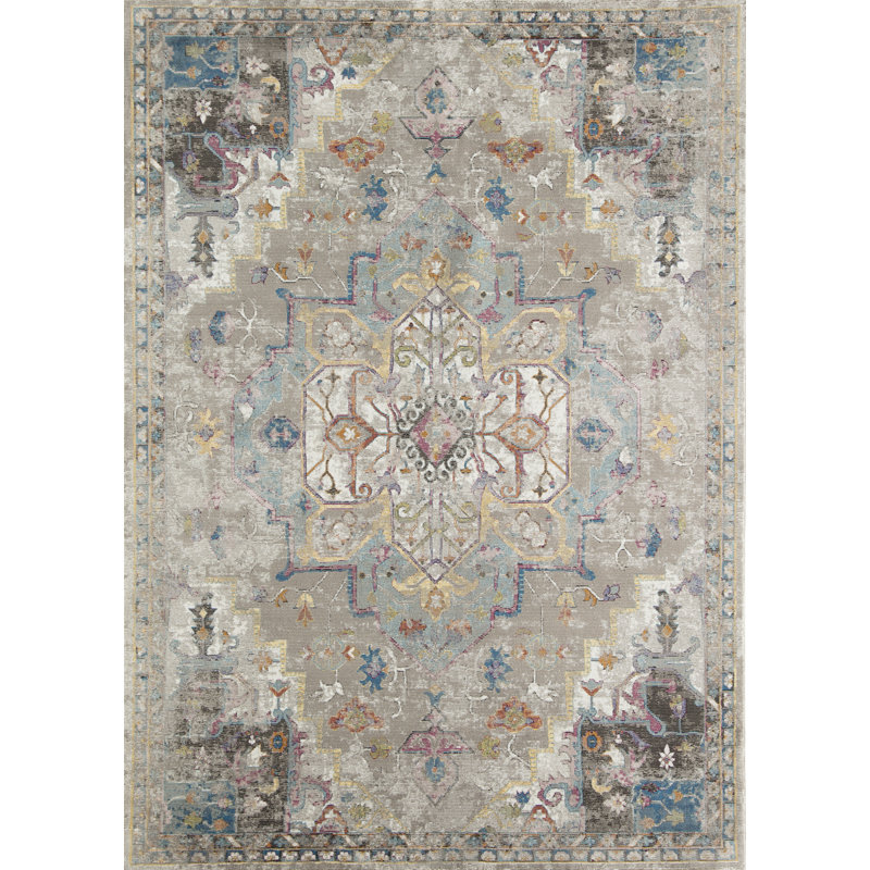 Tapis gris Graston, Rectangle 9 pi x 12 pi