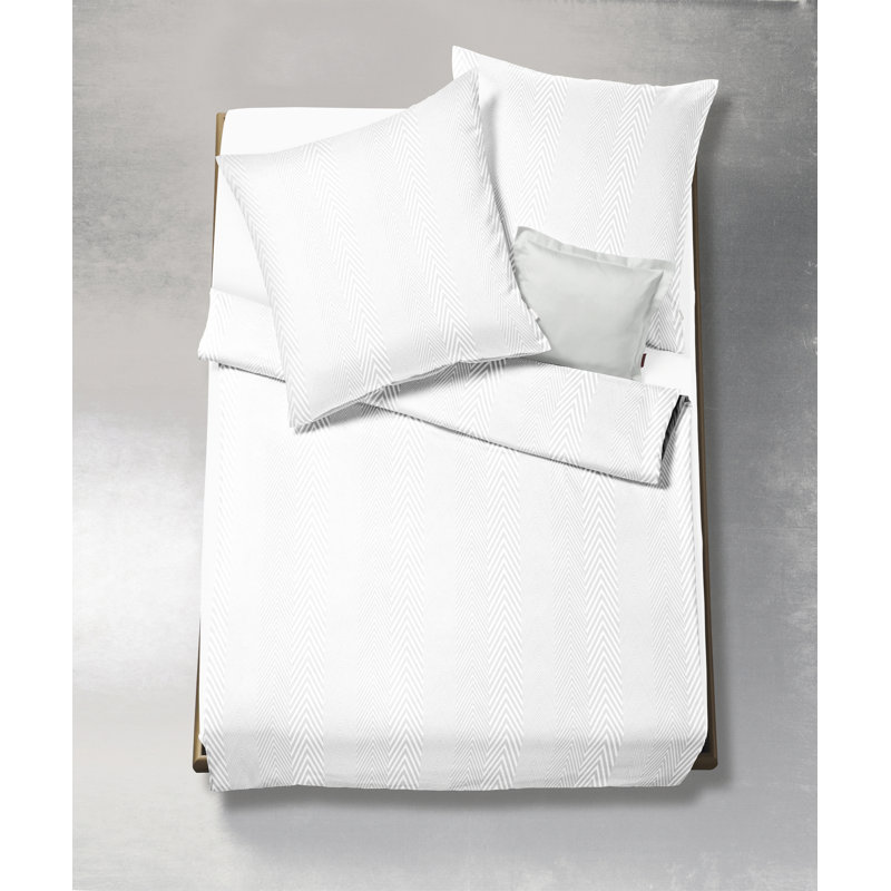 Jade 100% Cotton Duvet Cover Set, Double - 2 Pillowcases (80 x 80 cm), Light Yellow