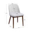 48cm H Fabric Upholstered Dining Chair Solid Wood Side Chair-786748790