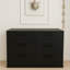 Commode noire à trois tiroirs Morgan