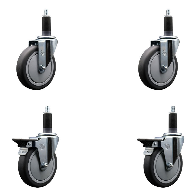 Ensemble de roulettes extensibles en caoutchouc Thermoplastic