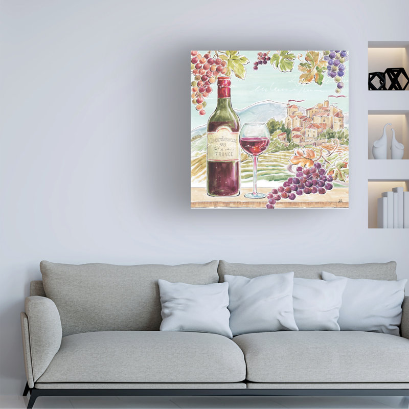 Wine Country Still Life Canvas Art, 14" x 14"