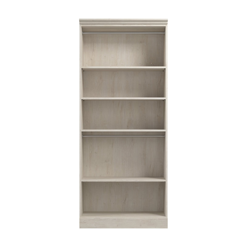 Alvaretta 36"W Closet System Reach-In Tower, Linen White Oak