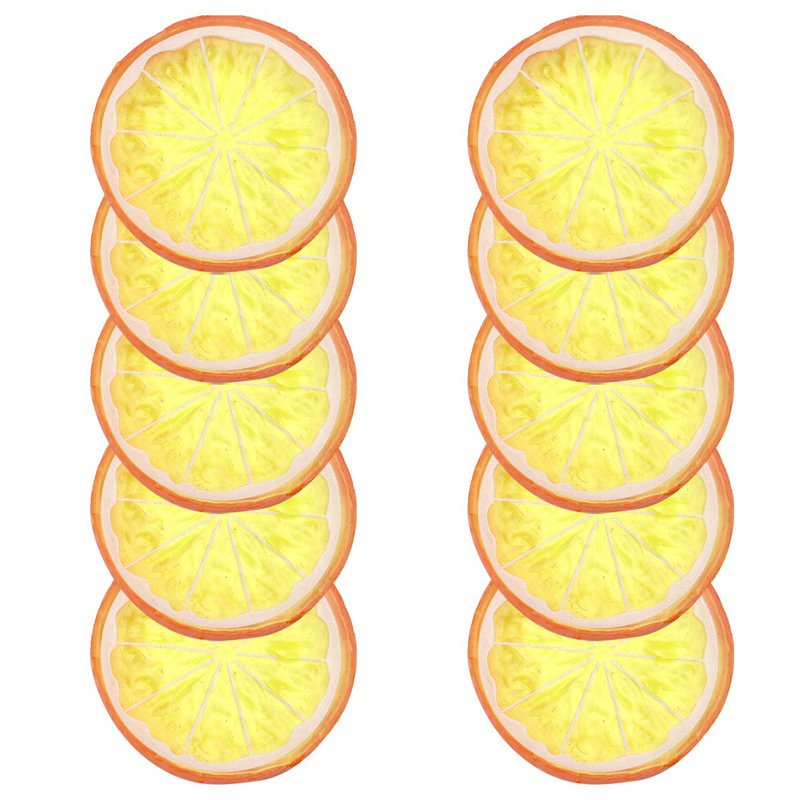 Simulation de tranches de citron artificielles Margarita, Orange