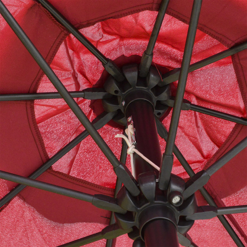 Brence 265cm Tilt Market Parasol, Red