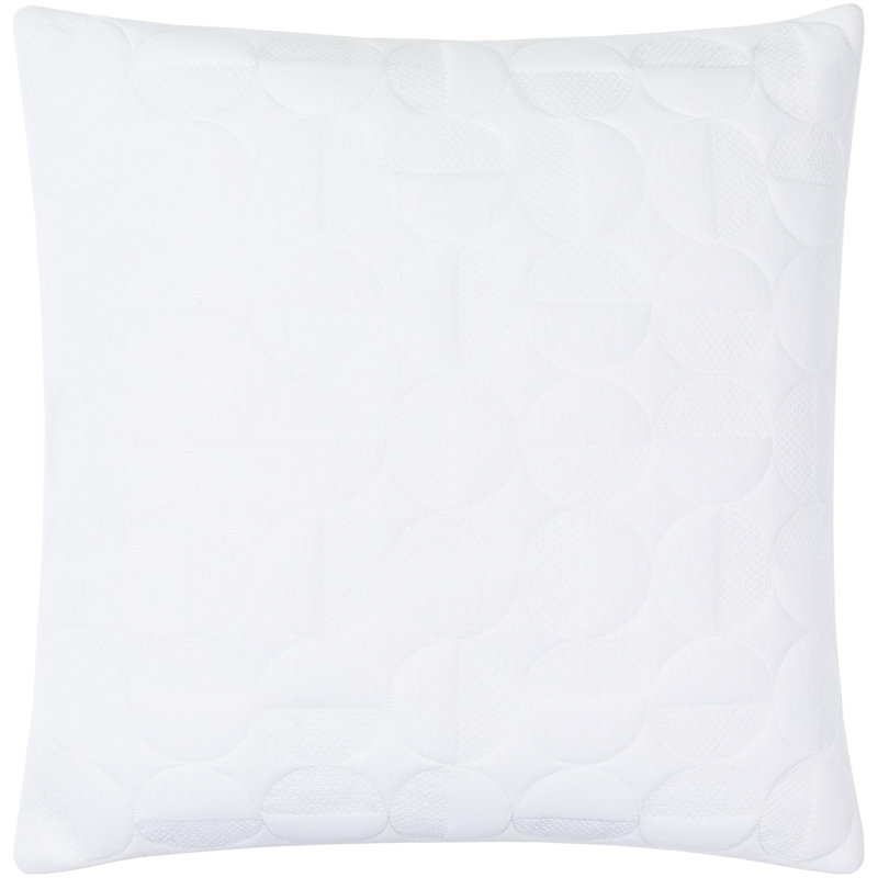 Coussin décoratif en coton, Polyester/ Bourre en polyester, Blanc, 22 po x 22 po
