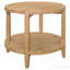 Table d'appoint brune ronde en bois massif-324989730