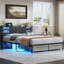 Metal Storage Bed-12821854