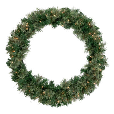 Faux Lighted Pine 36'' Wreath