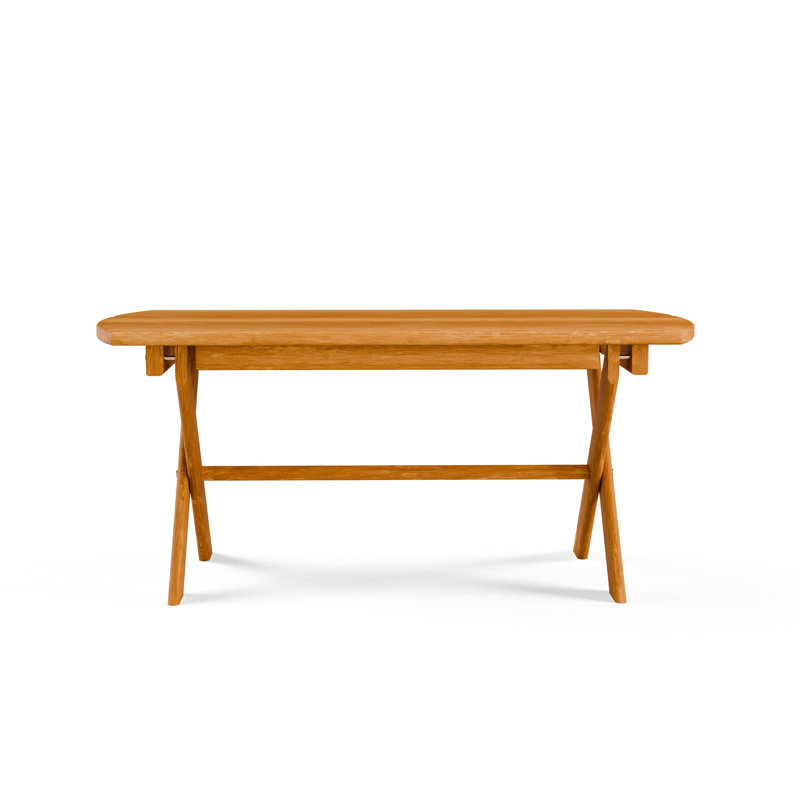  Table d'extérieur pliante ovale en cèdre rouge, teinte naturelle, Teinture naturelle