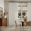 Rideau semi-transparent en lin épais à plis pincés, style ferme, 2 panneaux-1369190433-1369190446