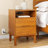Mid-Century Modern Nightstand with Charging Station – 2 Drawers-1113608058-1137327158