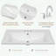 Taneal 30" Single Bathroom Vanity with Ceramic Sink Combo, Bathroom Vanity with Drawers, Solid Frame and MDF Board-1368395963