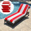 Ensemble de housse pour chaise longue de qualité supérieure en coton rayé Superior Cabana-1070518902-1051797620