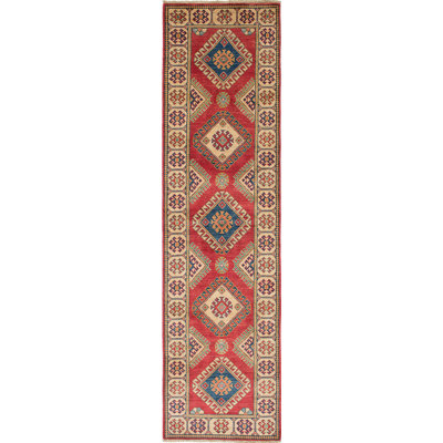 Tapis d’intérieur en laine 10 pi 7 po x 10 pi 4 po one-of-kind à la main noué la gazni Gillard
