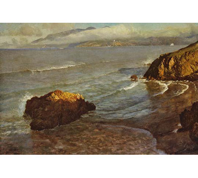 Entrée à la barrière dorée-imprimé