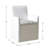 24.5" Wide Modern No Assembly Polyester Upholstered Dining Armchair