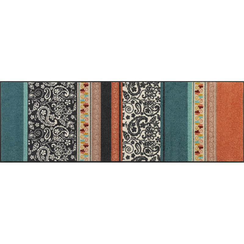 Non-Slip Striped Indoor Doormat, Rectangular 60 x 180cm