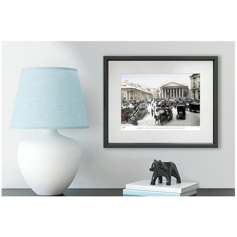 London, Royal Exchange And Bank Of England C1910 by Francis Frith - Single Picture Frame Print, 40cm H x 50cm W x 2.3cm D
