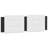 vidaXL Headboard Cushion White and Black-963410899-963410898