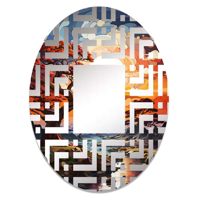 Miroir mural oval, 35,4 po x 23,6 po