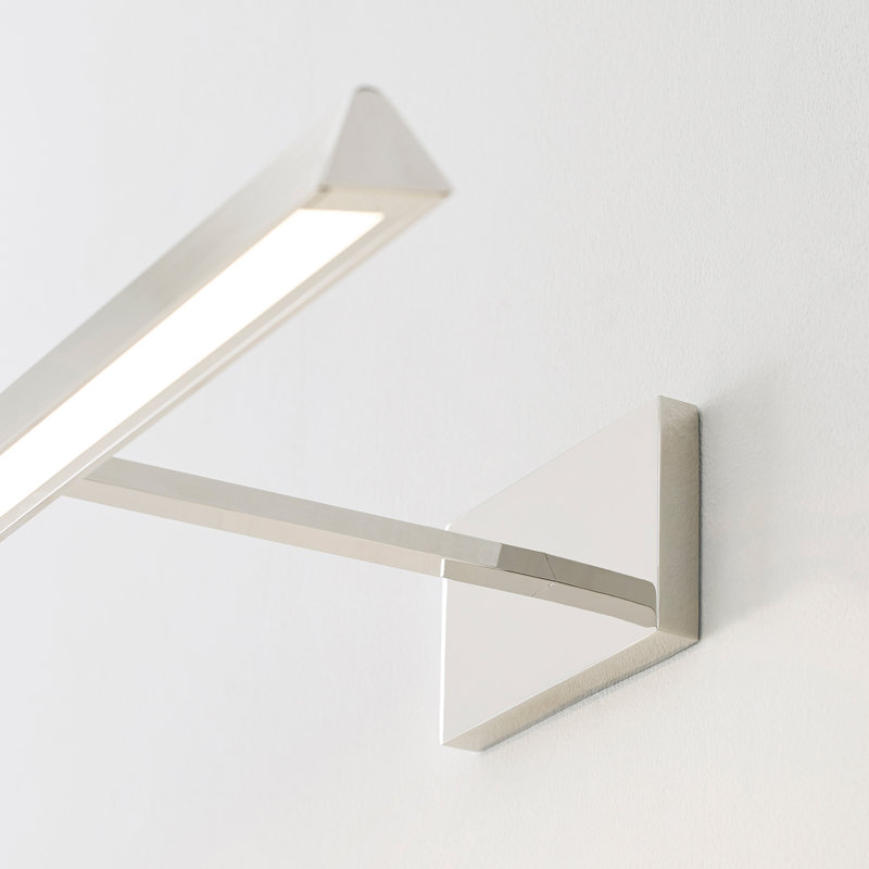Dessau Dimmable LED Wall Mounted Picture Light, Polished Nickel