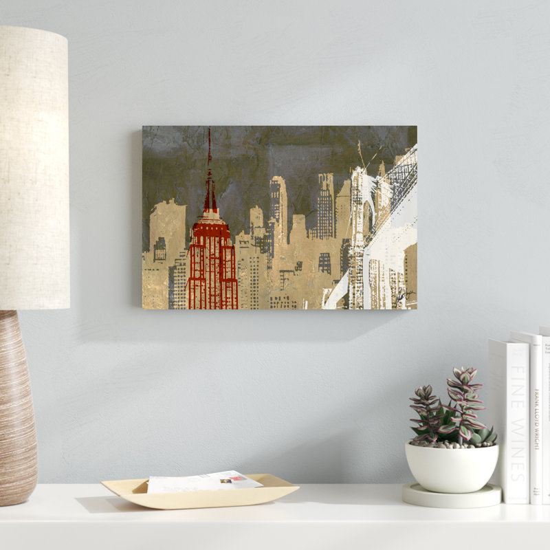 «Modern Metropolis II», impression sur toile, H 12 po x l 18 po