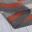 Tapis rouge / gris / brun tressé à la main Enika-1260016937