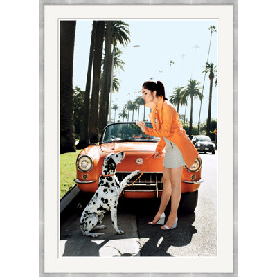Arthur Elgort " Woman Giving Treat to Dalmation " Color Photography Print