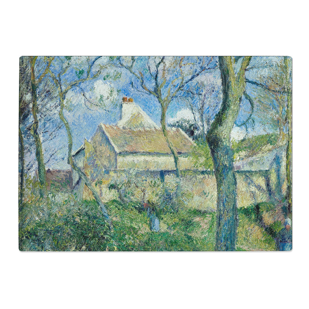 The Path to Les Pouilleux by Camille Pissarro Chopping Board
