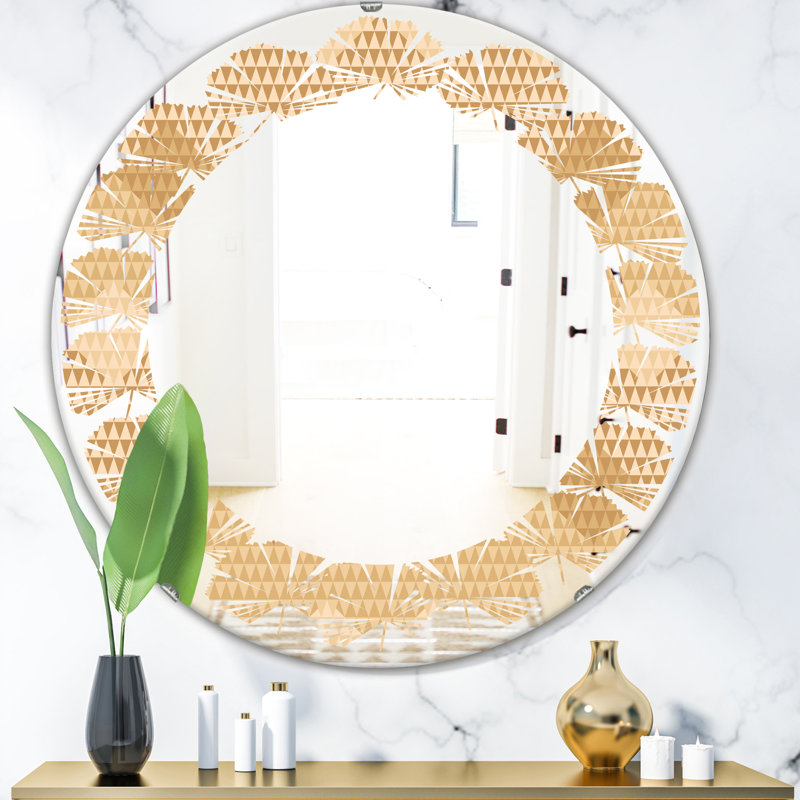 Miroir mural Leaves, H 31,5 po x l po