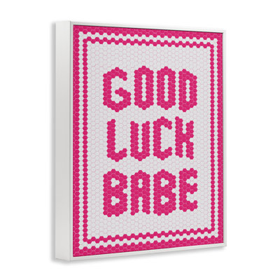 Giclée encadrée Mosaic Good Luck Babe
