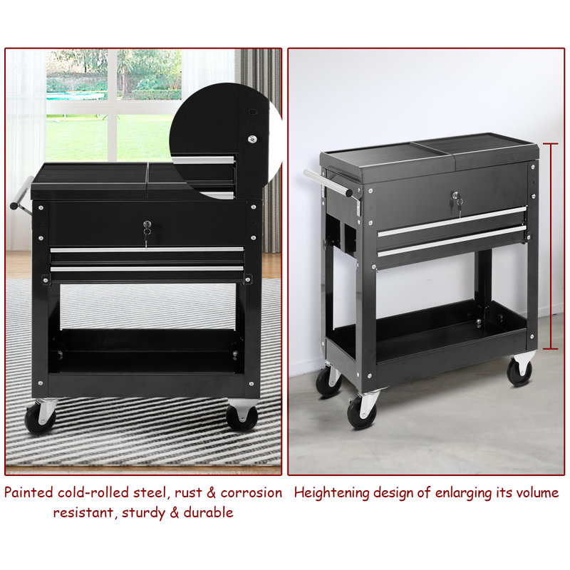 Emmetsburg 83cm H x 70.5cm W Utility Cart