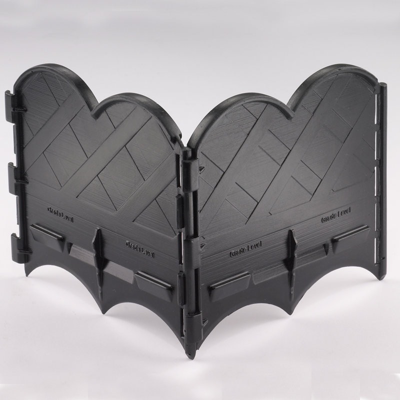 6'' H x 6'' W Black Vinyl Lawn Edging