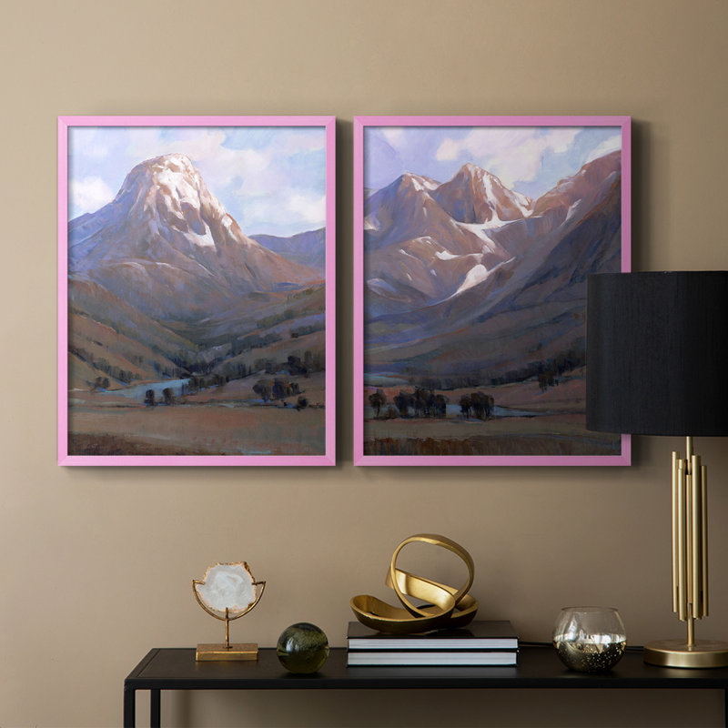 Impression encadrée Epic I-Premium - prête à être accrochée - aucun clou requis - aucun clou requis, Rose, H 21 po x l 34 po